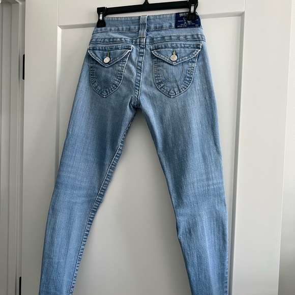 Light Wash True Religion Skinny Jeans - Picture 2 of 3
